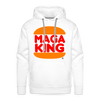 MAGA KING Men's Hoodie - white
