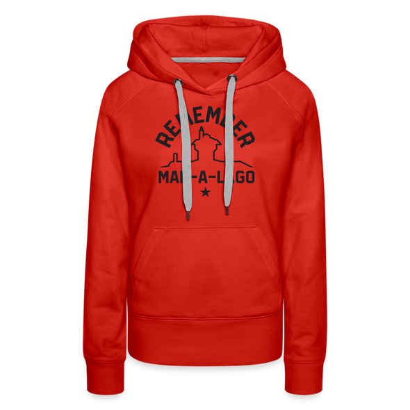Remember Mar-A-Lago Women's Hoodie - red