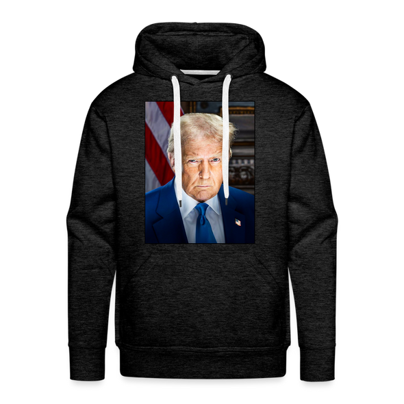 TRUMp Official Portrait Hoodie - charcoal grey