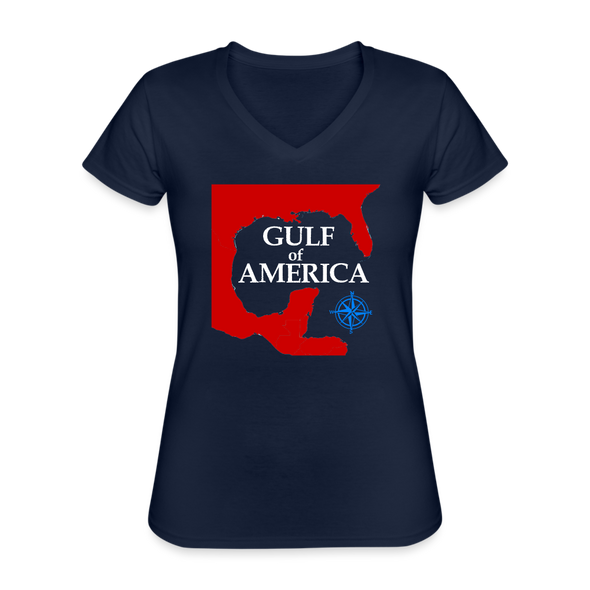 Women's Gulf of America V-Neck - navy