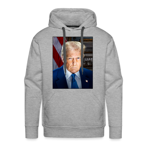 TRUMP Official Inaugural Portrait Hoodie - heather grey