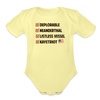 Listless Vessel baby Onesie - washed yellow