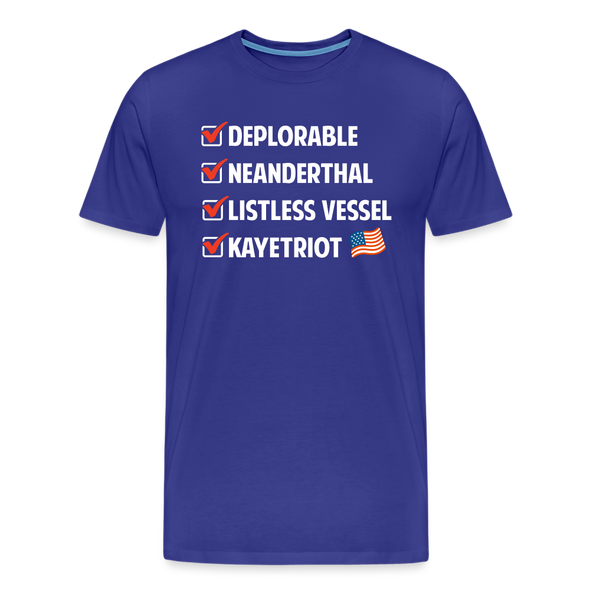 Black Listless Vessel T-Shirt - royal blue