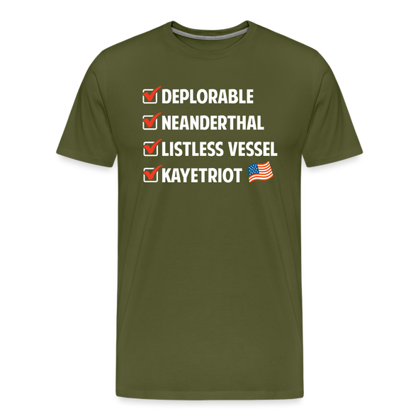 Black Listless Vessel T-Shirt - olive green