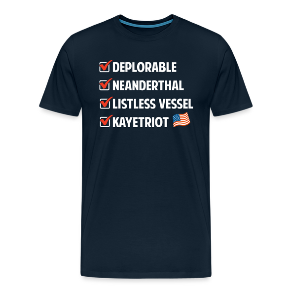 Black Listless Vessel T-Shirt - deep navy