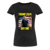 TRUMP: Dictator Day One Women's Tee - charcoal grey