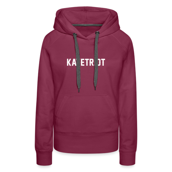 Women's KAYETRIOT Hoodie - burgundy