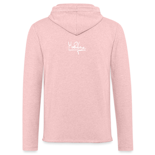 Brighter Future Signature Terry Hoodie - cream heather pink