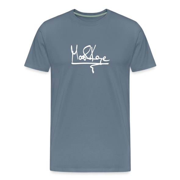 Mark Kaye Signature Tee - steel blue