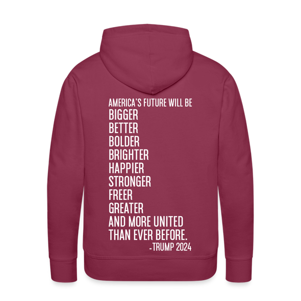 Brighter Future Men's Hoodie - burgundy