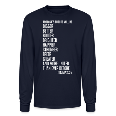 Brighter Future Longsleeve Tee - navy