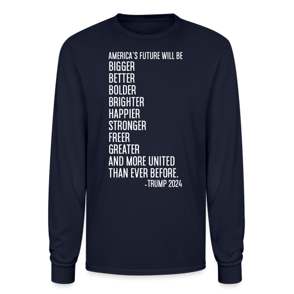 Brighter Future Longsleeve Tee - navy