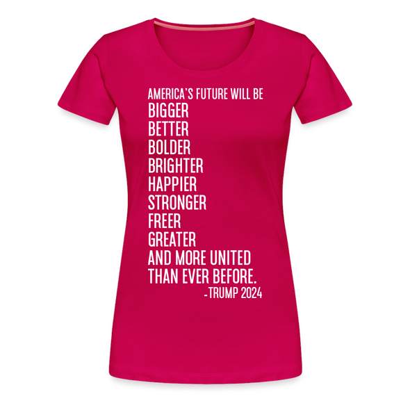 Women's Brighter Future Tee - dark pink