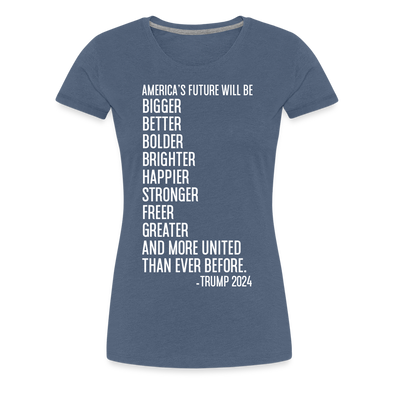 Women's Brighter Future Tee - heather blue