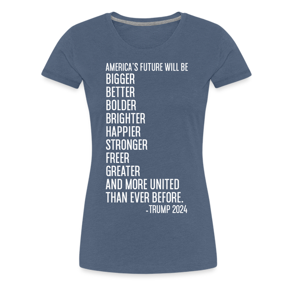 Women's Brighter Future Tee - heather blue