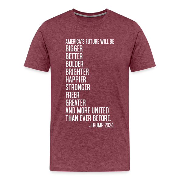 Brighter Future Tee - heather burgundy