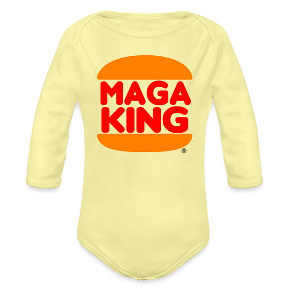 Maga King Baby Onesie - washed yellow