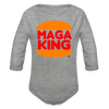 Maga King Baby Onesie - heather grey