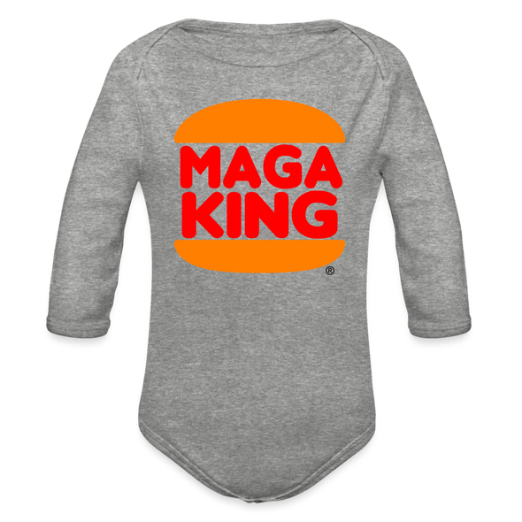 Maga King Baby Onesie - heather grey