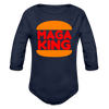 Maga King Baby Onesie - dark navy