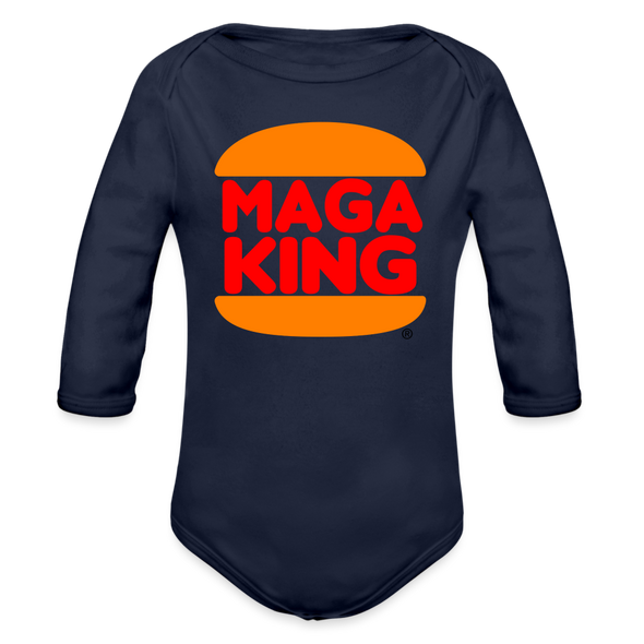 Maga King Baby Onesie - dark navy