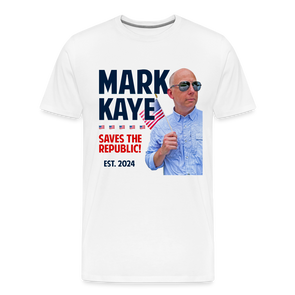 Mark Kaye Saves the Republic Official Tee - white