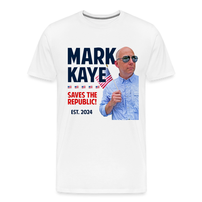 Mark Kaye Saves the Republic Official Tee - white