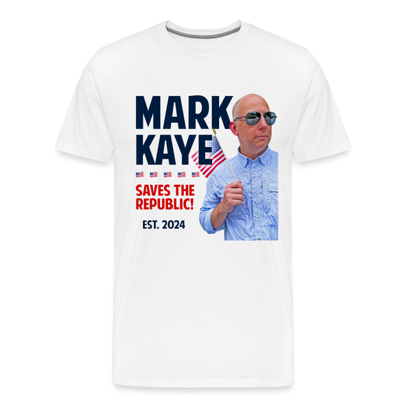 Mark Kaye Saves the Republic Official Tee - white