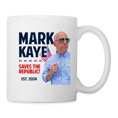 Mark Kaye Saves the Republic Mug - white