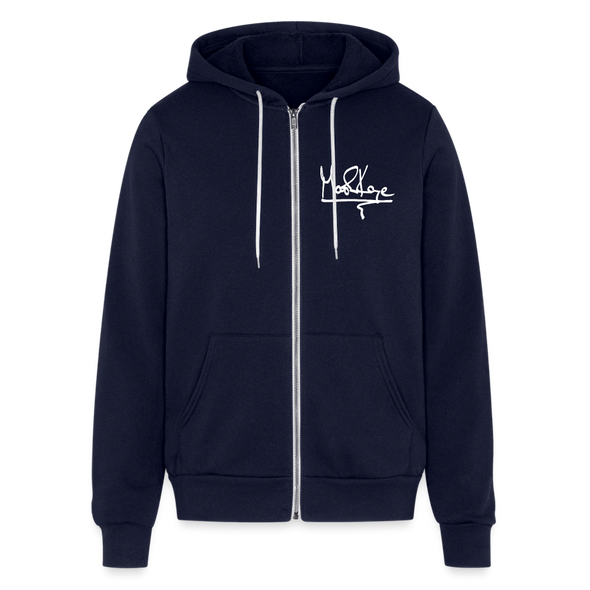 Signature Zip Hoodie - navy