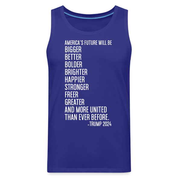 Men's Brighter Future Tank Top - royal blue