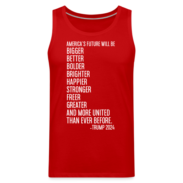 Men's Brighter Future Tank Top - red