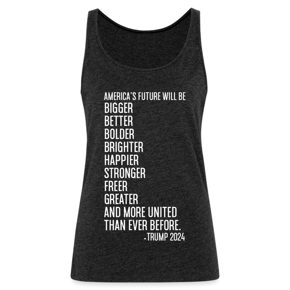 Women's Brighter Future Tank Top - charcoal grey