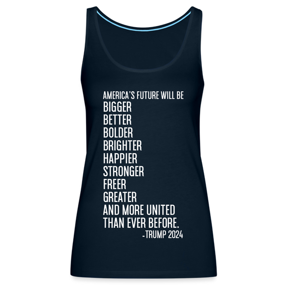 Women's Brighter Future Tank Top - deep navy