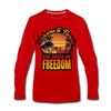 MEN'S LONG-SLEEVE OASIS OF FREEDOM SHOP! - red