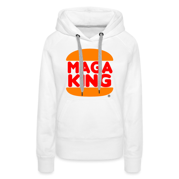 MAGA KING Women's Hoodie - white