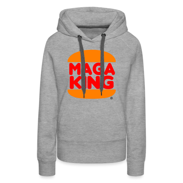 MAGA KING Women's Hoodie - heather grey