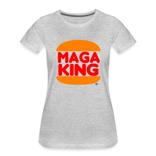 MAGA KING Women's Tee - heather gray