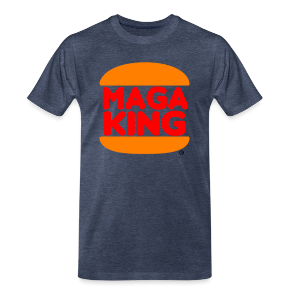 MAGA KING Official T-Shirt - heather blue