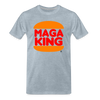 MAGA KING Official T-Shirt - heather ice blue