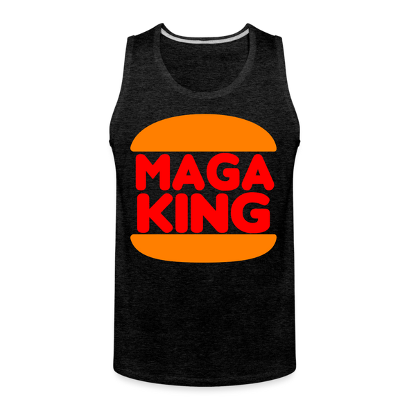 MAGA KING Men's Tank - charcoal grey