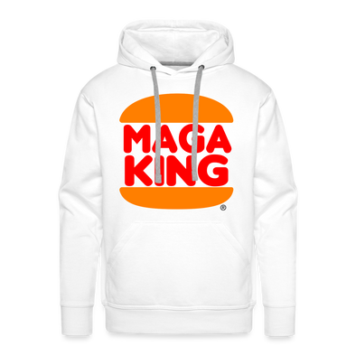 MAGA KING Men's Hoodie - white