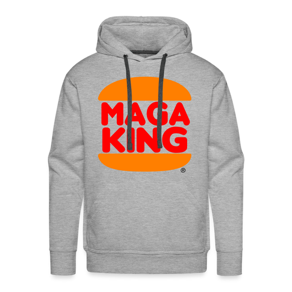 MAGA KING Men's Hoodie - heather grey