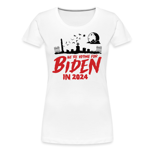 Biden Voters Women's Tee - white