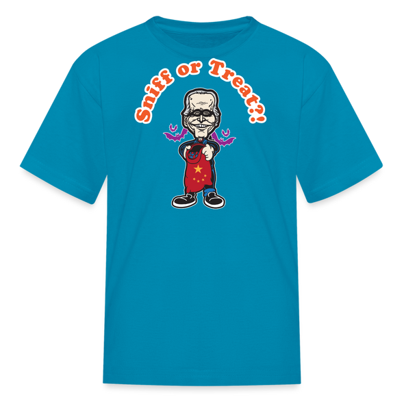 Sniff or Treat Kid's Tee! - turquoise