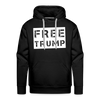 FREE TRUMP White Logo Hoodie - black
