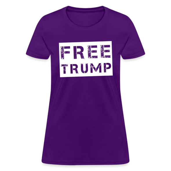 Women's FREE TRUMP Tee - purple