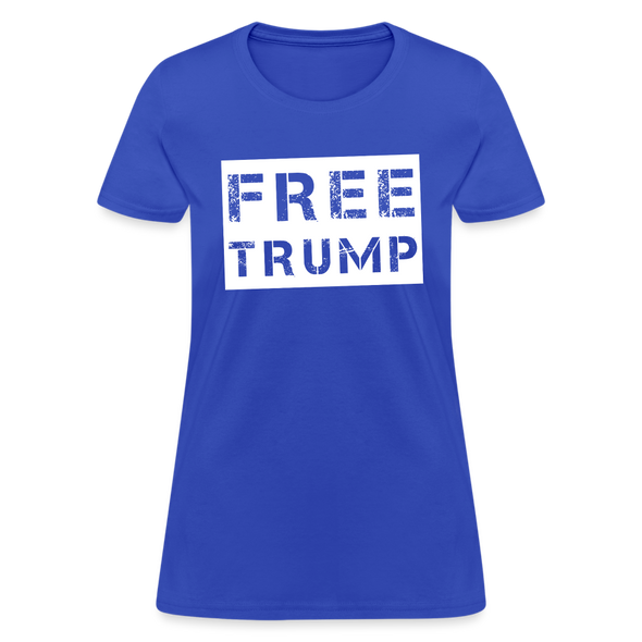 Women's FREE TRUMP Tee - royal blue