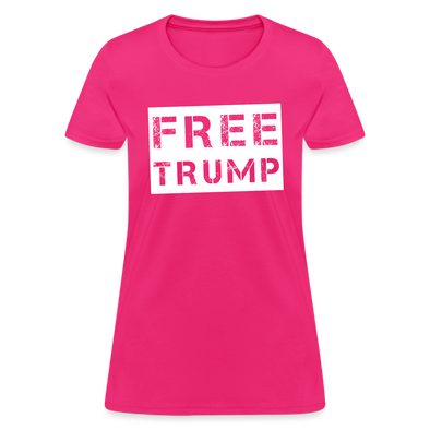 Women's FREE TRUMP Tee - fuchsia